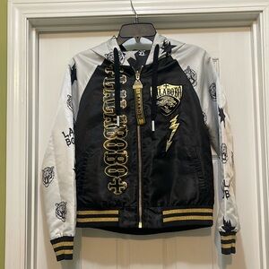 Lalabobo - Black and White Reversible Jacket - Tiger - size M